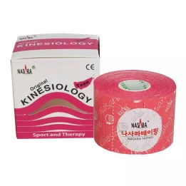 NASARA Kineziotejp 5 cmx5 m roza, 1 kom