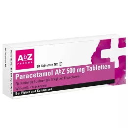 PARACETAMOL AbZ 500 mg tablete, 20 kom