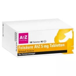 FOLSÄURE AbZ 5 mg tablete, 100 kom