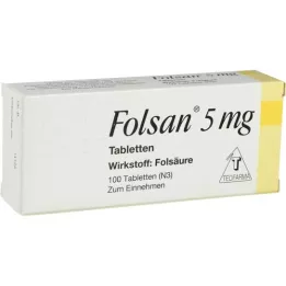 FOLSAN 5 mg tablete, 100 ST