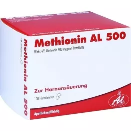 METHIONIN AL 500 tablete s prekrivenim filmom, 100 ST