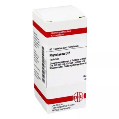 PHYTOLACCA D 2 tablete, 80 ST