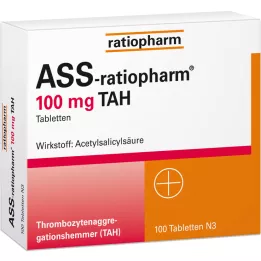ASS-ratiopharm 100 mg TAH tablete, 100 kom