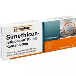 Simethicon-ratiopharm 85 mg tableta za žvakanje, 20 sati