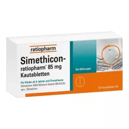 SIMETHICON-ratiopharm 85 mg tablete za žvakanje, 50 kom