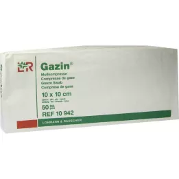 GAZIN Gaza komp. 10x10 cm nesterilna 32-struka, 50 kom