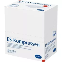 ES-KOMPRESSEN Steril 7,5x7.5 cm 8 puta, 25x2 ST