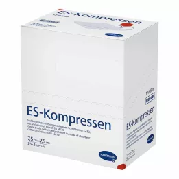 ES-KOMPRESSEN sterilni 7,5x7,5 cm 8-smjerni, 25X2 kom