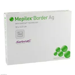 MEPILEX Border Ag pjenasti povoj 10x12,5 cm sterilan, 5 kom