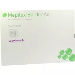 MEPILEX Border Ag Schaumverb.15x17.5 cm sterilni, 5 sati