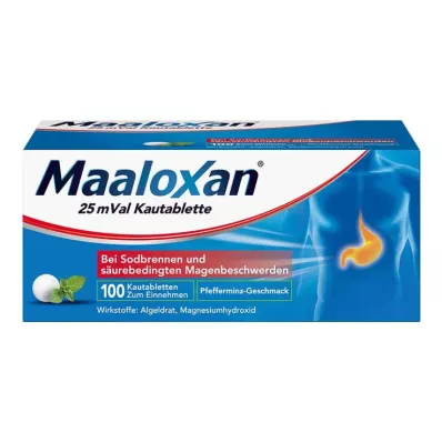 MAALOXAN 25 mVal tablete za žvakanje, 100 kom