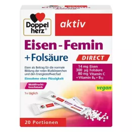 DOPPELHERZ Željezo-Femin DIRECT Peleti, 20 kom