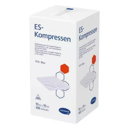 ES-KOMPRESSEN nesterilni 10x10 cm 16 putnih, 100 kom