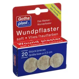 GOTHAPLAST Meki flis za njegu rana 2,5 cm, 20 kom