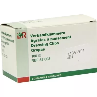 VERBANDKLAMMERN Lohmann Weiß, 100 ST VERBANDKLAMMERN Lohmann Weiß, 100 ST