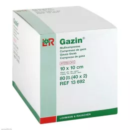 GAZIN Gaza komp.10x10 cm sterilna 12-slojna, 40X2 kom