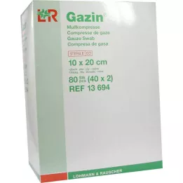 GAZIN Gaza komp.10x20 cm sterilna 12-slojna, 40X2 kom
