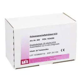 SCHWANGERSCHAFTS-FRÜHTEST hCG test trake urin, 20 kom