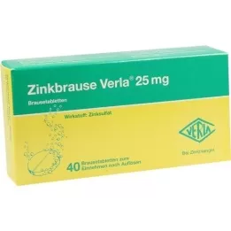 ZINKBRAUSE Verla 25 mg efektivnih tableta, 40 ST