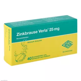 ZINKBRAUSE Verla 25 mg šumeće tablete, 40 kom