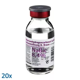 NATRIUMHYDROGENCARBONAT B.Braun 8,4% staklo, 20X100 ml