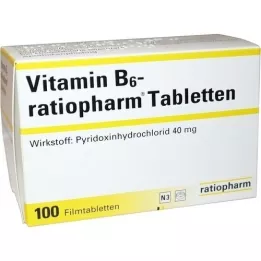 VITAMIN B6-RATIOPHARM 40 mg tablete prekrivenih filmom, 100 ST