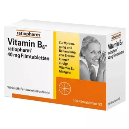 VITAMIN B6-RATIOPHARM 40 mg filmom obložene tablete, 100 kom