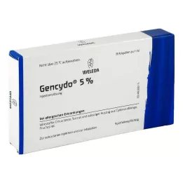 GENCYDO 5% injekcijska otopina, 8 kom