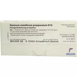 STANNUM METALLICUM praeparatum d 10 ampula, 8x1 ml
