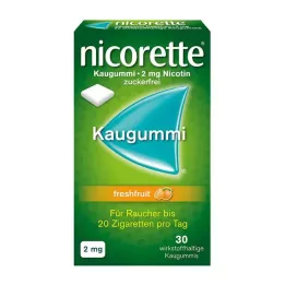 NICORETTE 2 mg žvakaća guma od svježeg voća, 30 ST