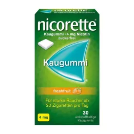 NICORETTE 4 mg gume za žvakanje svježeg voća, 30 kom