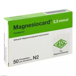 MAGNESIOCARD 2,5 mmol filmom obložene tablete, 50 kom