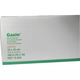 GAZIN Gaza komp.10x10 cm sterilna 16-slojna, 10X10 kom
