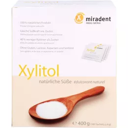 MIRADENT Ksilitol zamjena za šećer u vrećicama u prahu, 100X4 g