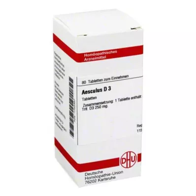 AESCULUS D 3 tablete, 80 kom