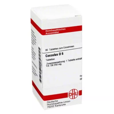 COCCULUS D 6 tableta, 80 kom COCCULUS D 6 tableta, 80 kom