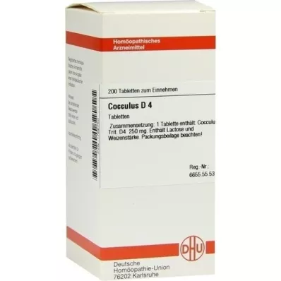 COCCULUS D 4 tablete, 200 kom
