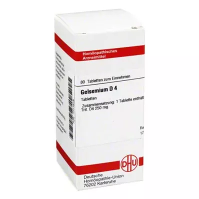 GELSEMIUM D 4 tablete, 80 kom