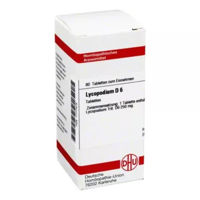 LYCOPODIUM D 6 tableta, 80 kom