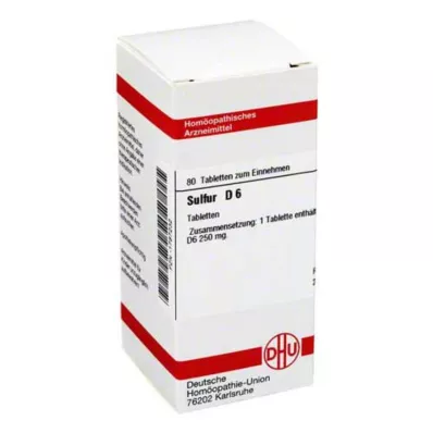 SULFUR D 6 tableta, 80 kom