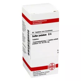 SULFUR JODATUM D 6 tableta, 80 kom