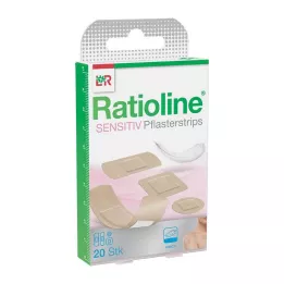 RATIOLINE osjetljive gipsane trake u 4 veličine, 20 komada