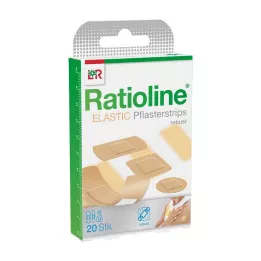 RATIOLINE elastične gipsane trake u 4 veličine, 20 komada