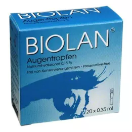 BIOLAN Kapi za oči jednodozne pipete, 20X0,35 ml