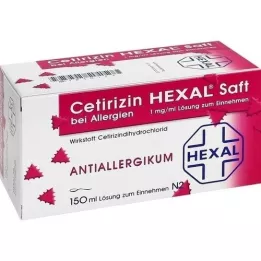 CETIRIZIN HEXAL Sok s alergijama, 150 ml