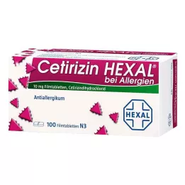 CETIRIZIN HEXAL Filmom obložene tablete za alergije, 100 kom