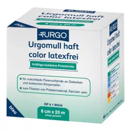 URGOMULL drška u boji bez lateksa 8 cmx20 m plava, 1 kom