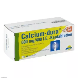 CALCIUM DURA Vit D3 600 mg/400 I.E. tablete za žvakanje, 100 kom