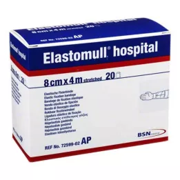 ELASTOMULL Bolnica 8 cmx4 m elast.fixierb.weiß, 20 ST