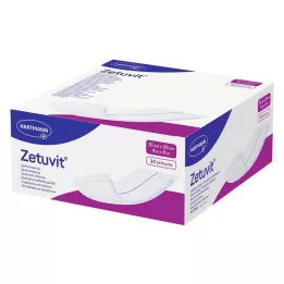 ZETUVIT Upijajuće komprese nesterilne 10x20 cm, 30 kom